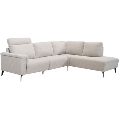 Hoekbank rechts Nyborg beige basic comfort