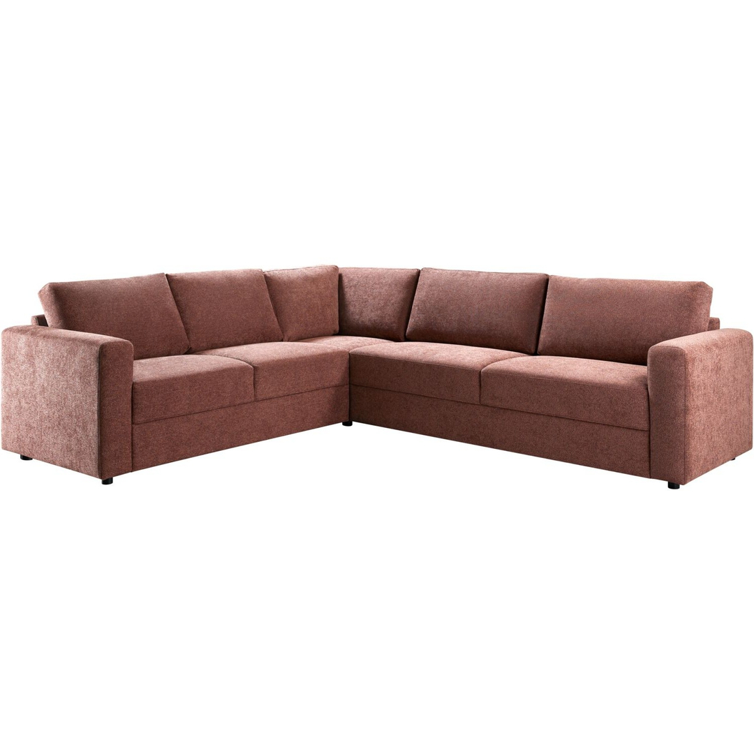 Hoekbank links Desana roestbruin basic comfort