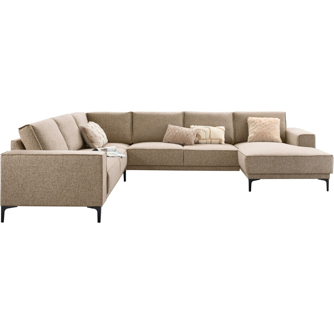 Hoekbank links Calira bruin basic comfort