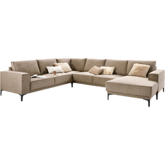 Hoekbank links Calira bruin basic comfort