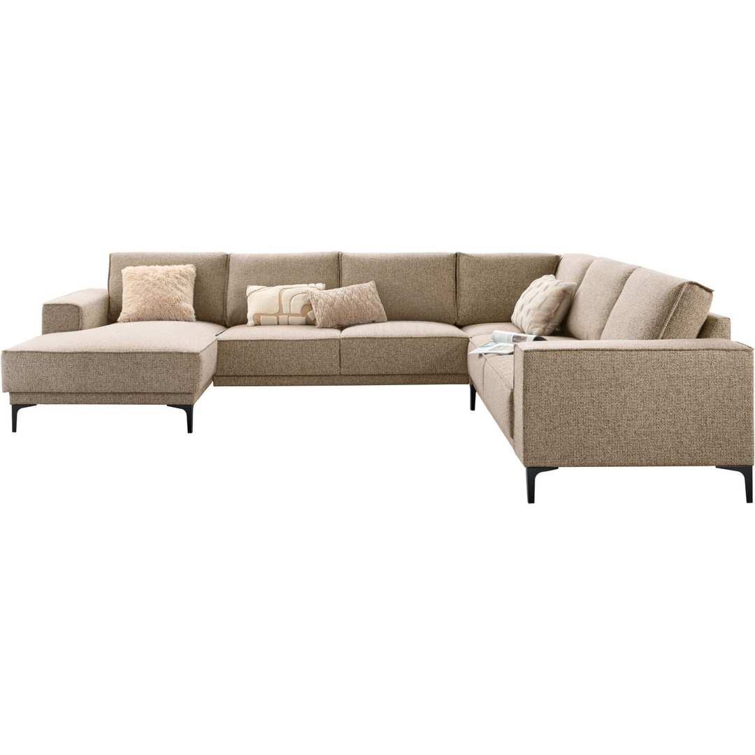Hoekbank rechts Calira bruin basic comfort
