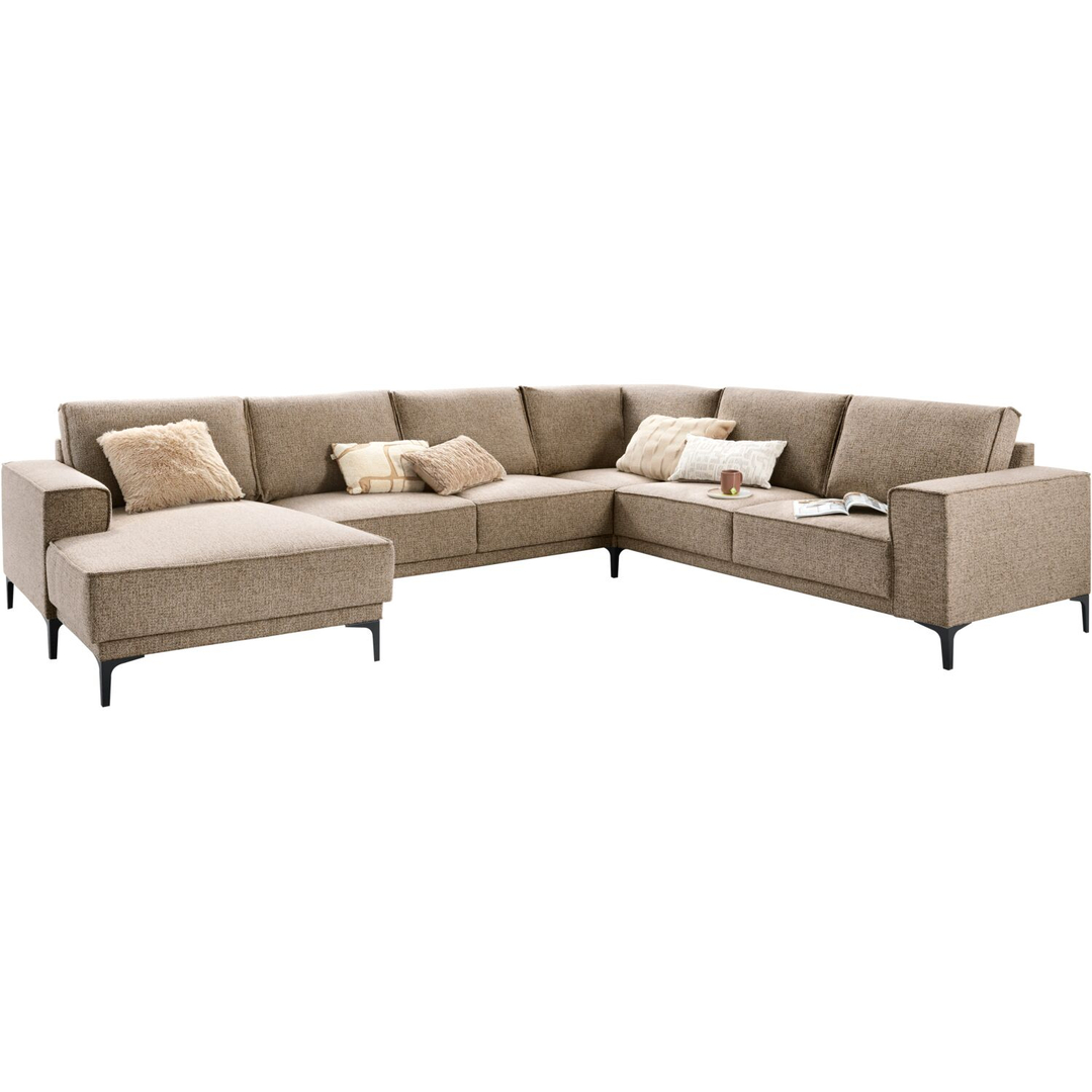 Hoekbank rechts Calira bruin basic comfort