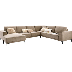 Hoekbank rechts Calira bruin basic comfort
