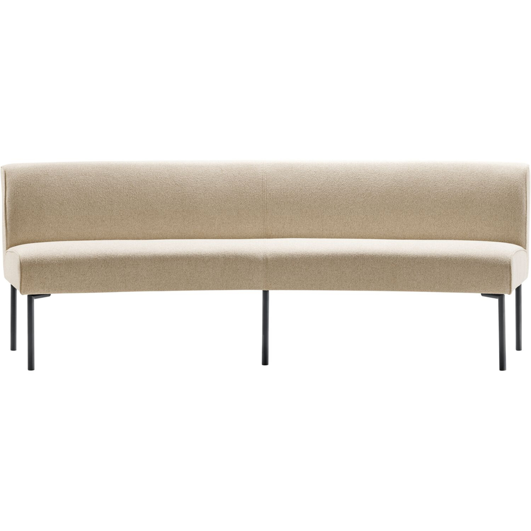Eetkamerbank Cintra 210 cm ovaal bouclé beige