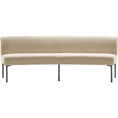 Eetkamerbank Cintra 210 cm ovaal bouclé beige