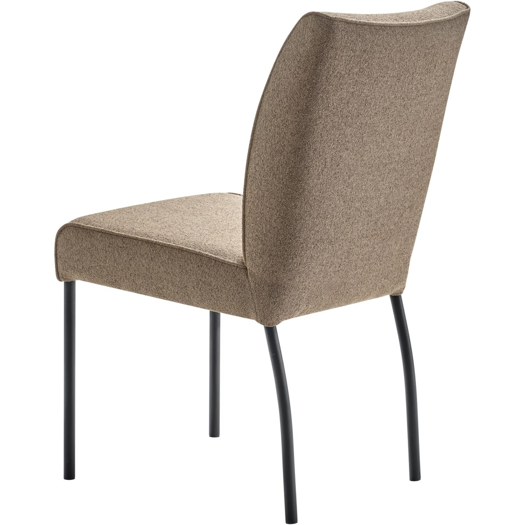 Eetkamerstoel Cintra bouclé bruin basic comfort