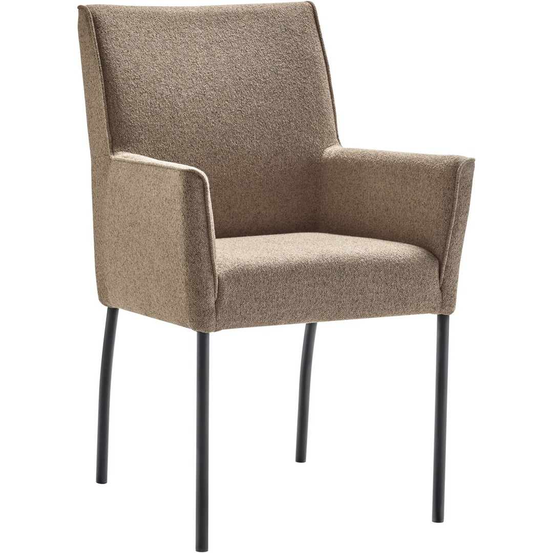 Eetkamerstoel Cintra bouclé bruin premium comfort