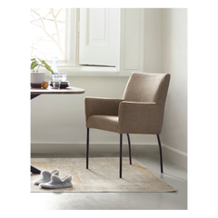 Eetkamerstoel Cintra bouclé bruin premium comfort