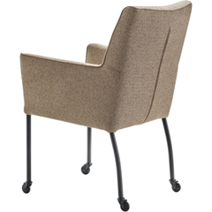 Eetkamerstoel Cintra bouclé bruin excellent comfort