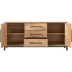 Dressoir Calisa 80x181x42 cm bruin