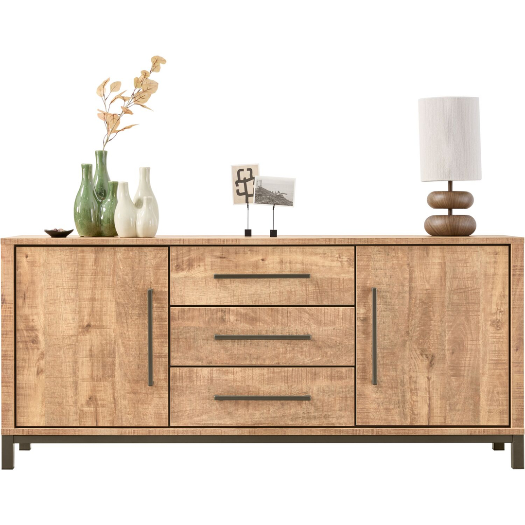 Dressoir Calisa 80x181x42 cm bruin