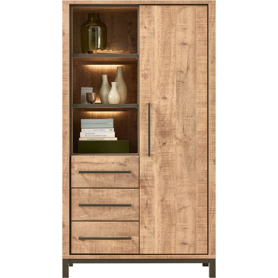Opbergkast Calisa 175x97x42 cm bruin