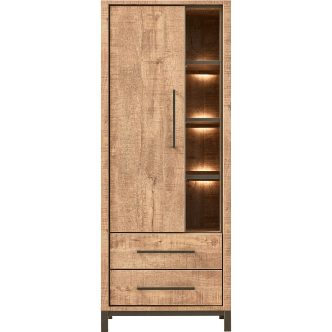 Opbergkast Calisa 190x75x42 cm bruin