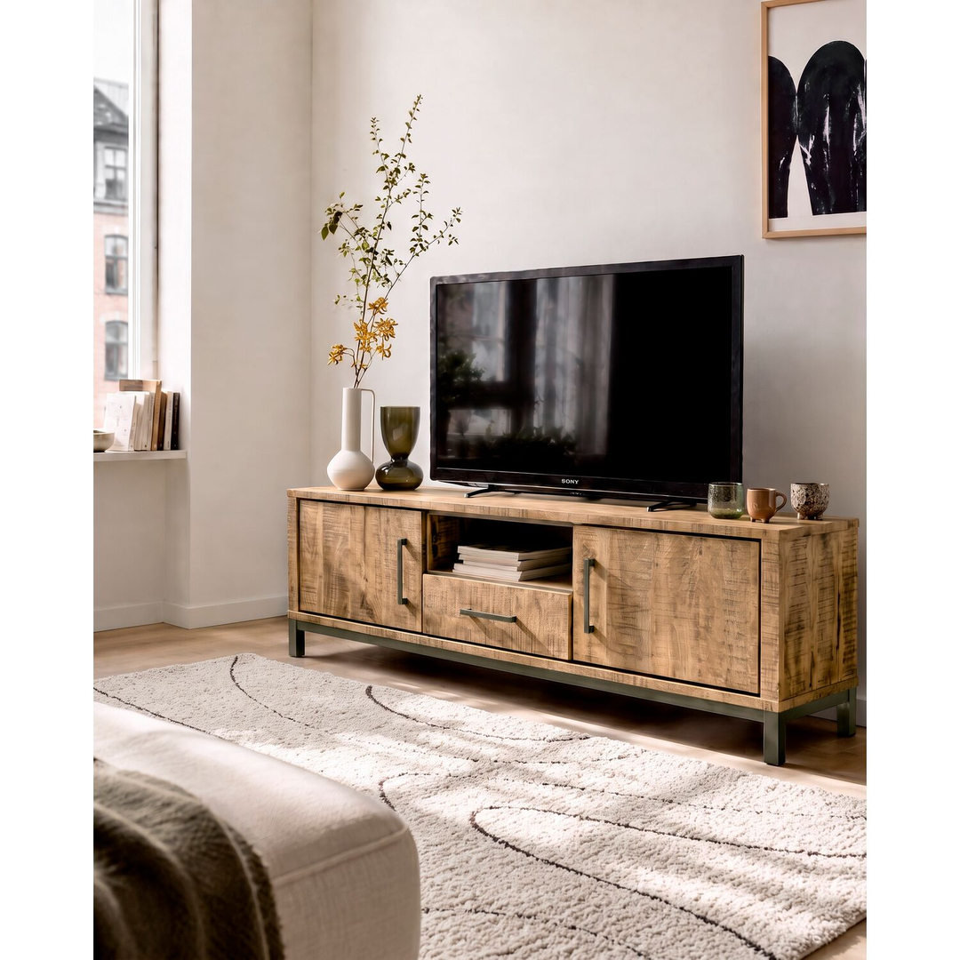 Tv-meubel Calisa 160 cm bruin  