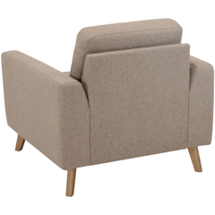 Fauteuil Nyborg bouclé beige