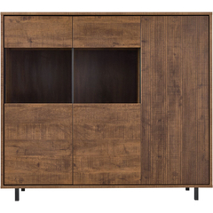 Opbergkast Otranto 150x169x45 cm bruin