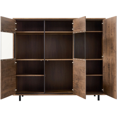 Opbergkast Otranto 150x169x45 cm bruin