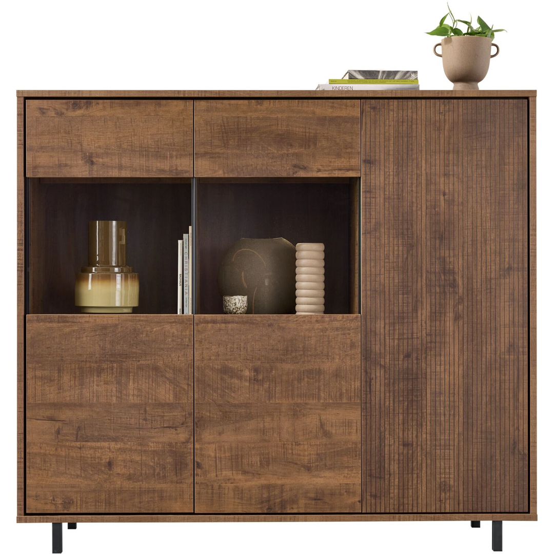 Opbergkast Otranto 150x169x45 cm bruin