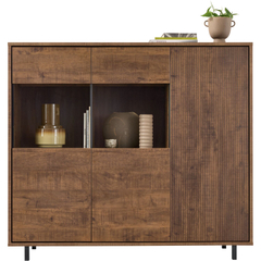 Opbergkast Otranto 150x169x45 cm bruin