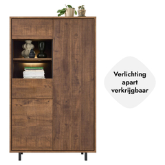Opbergkast Otranto 180x109x45 cm bruin