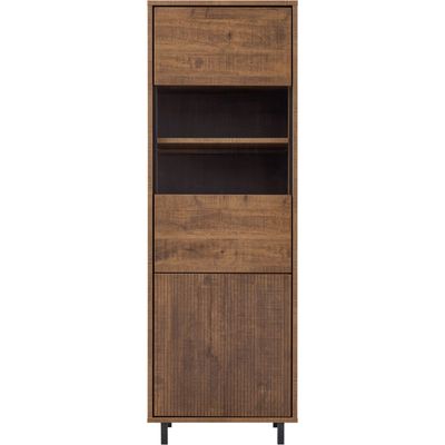 Vitrinekast Otranto 200x68x45 cm bruin