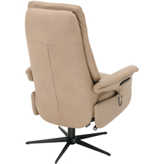 Relaxfauteuil Inverno elektrisch large leder grijs