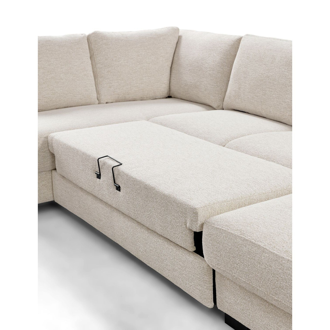 Hoekbank FEDA
Hoekbank links Feda lichtgrijs relaxfunctie en opberglongchair basic comfort 