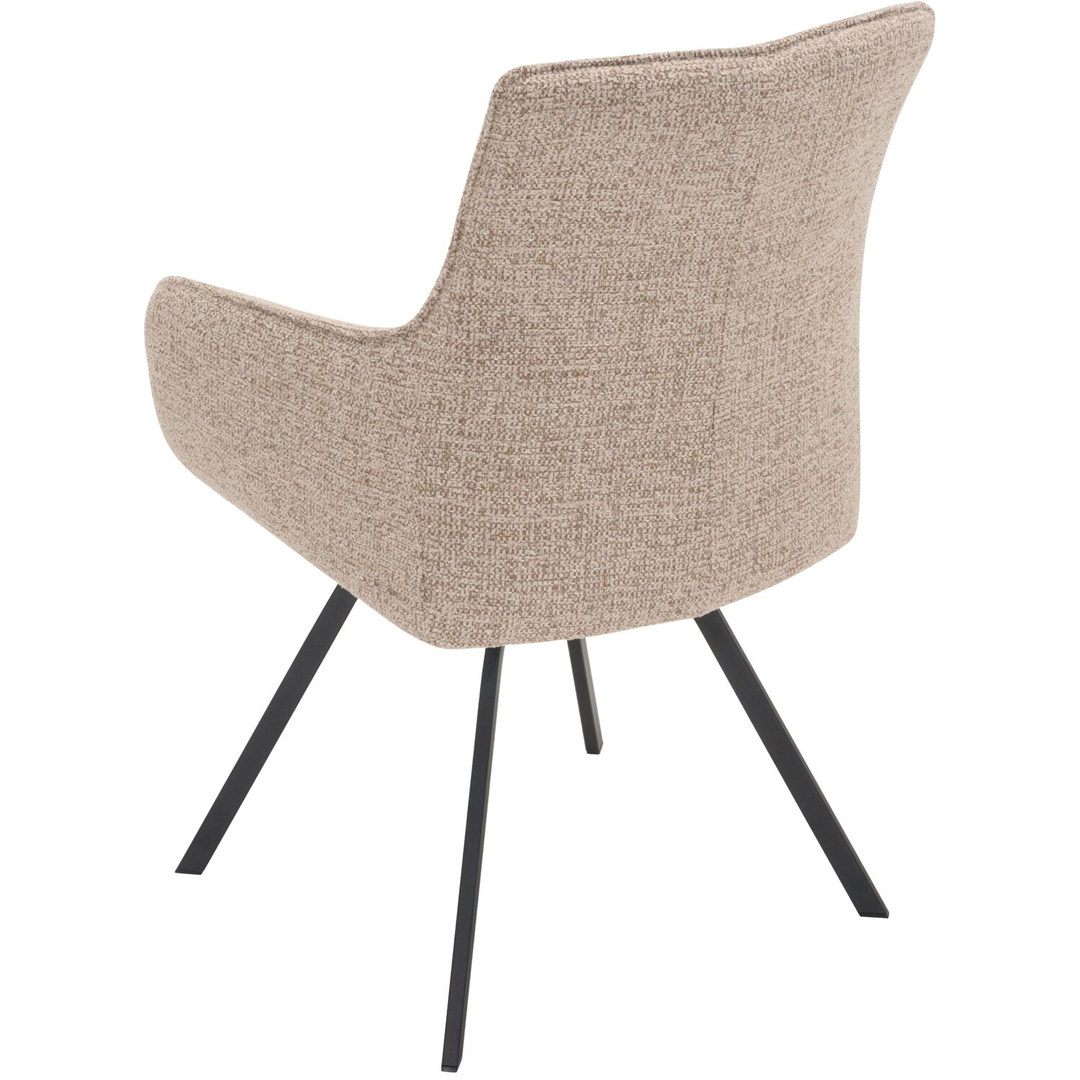 Eetkamerstoel Darmera draaibaar beige