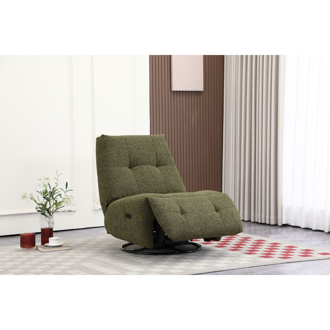 Relaxfauteuil Redan elektrisch groen