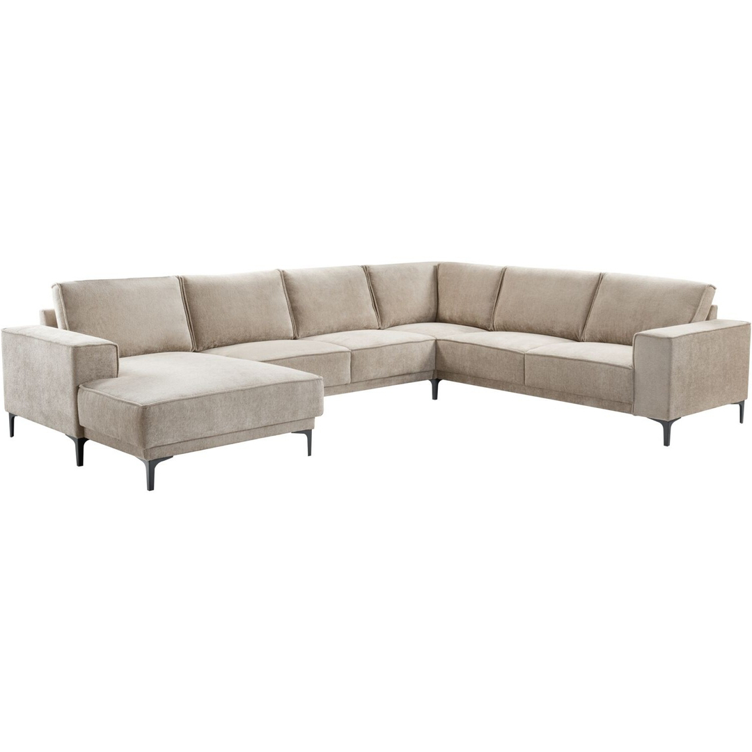 Hoekbank rechts Calira taupe basic comfort