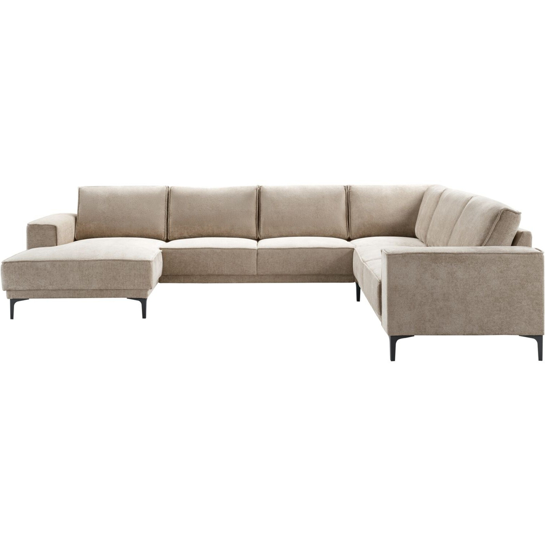Hoekbank rechts Calira taupe basic comfort