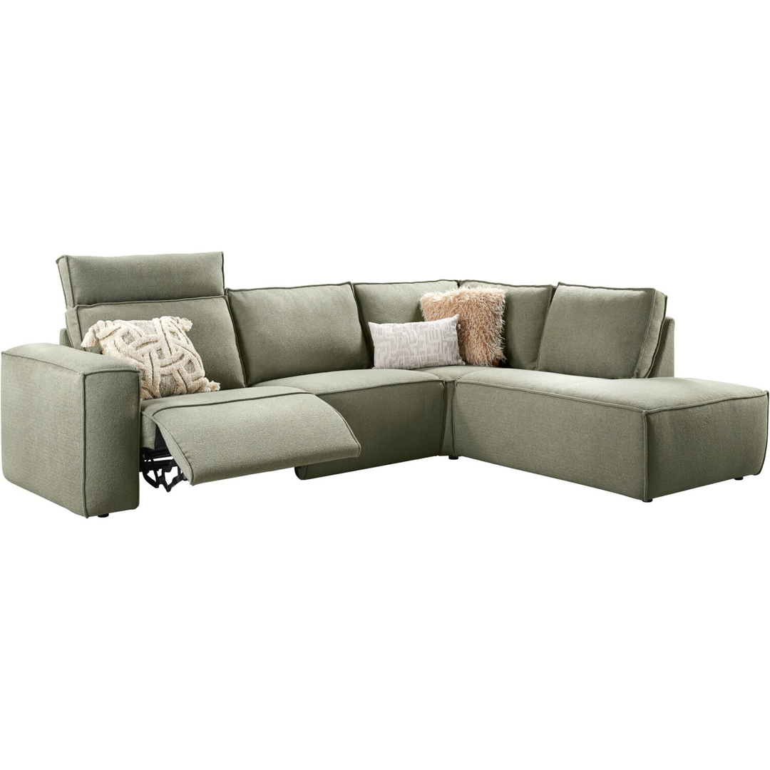 Hoekbank rechts Aland groen relaxfunctie premium comfort