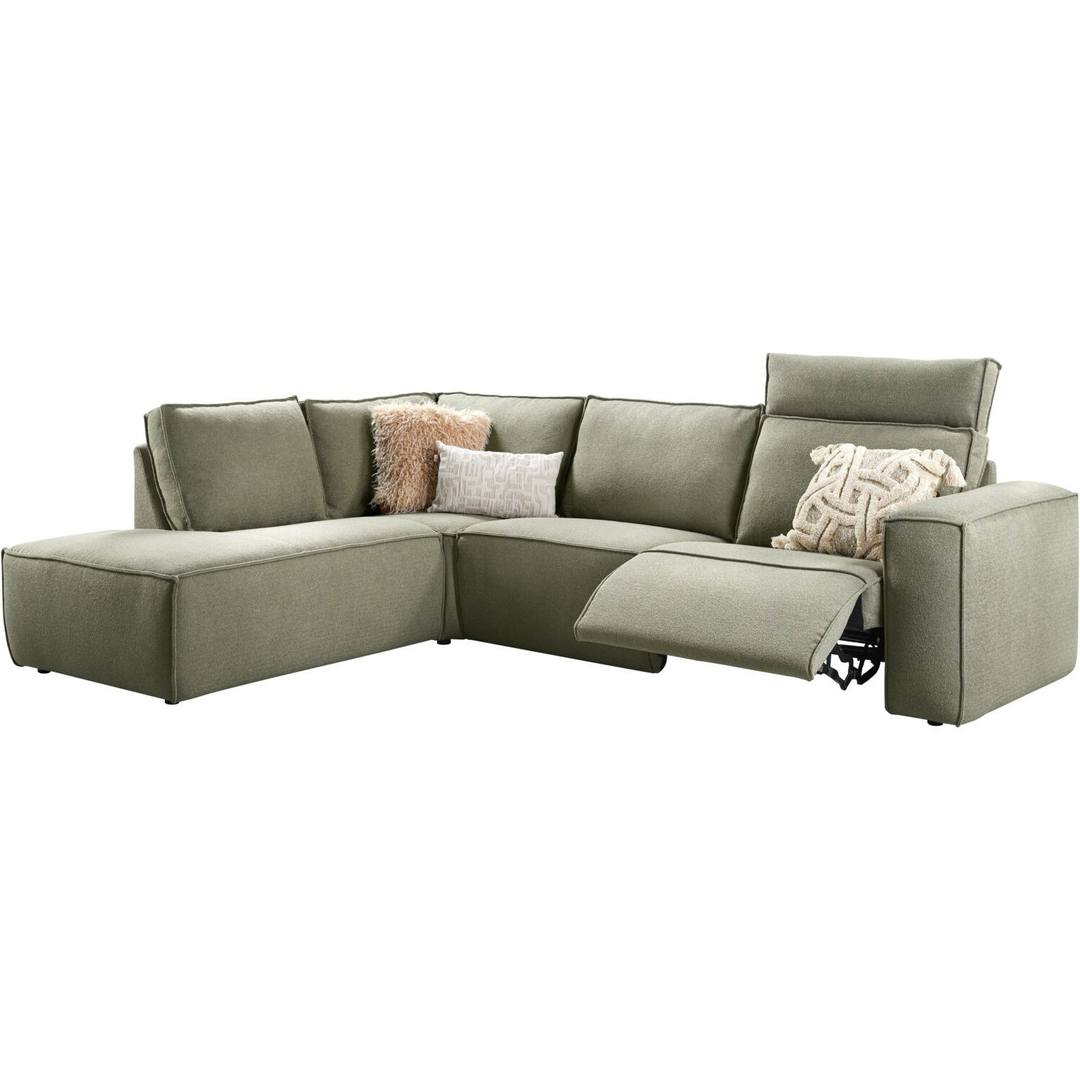 Hoekbank links Aland groen relaxfunctie premium comfort