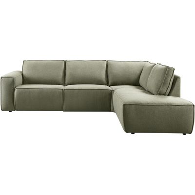 Hoekbank rechts Aland groen premium comfort
