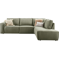 Hoekbank rechts Aland groen premium comfort