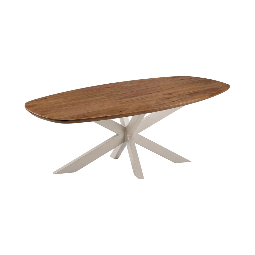 Eettafel Dolina mangohout 200x100 cm Deens ovaal