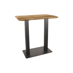 Bartafel Doria mangohout 120x70 cm rechthoekig
