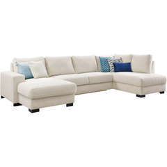 Hoekbank rechts Feda lichtgrijs longchair basic comfort