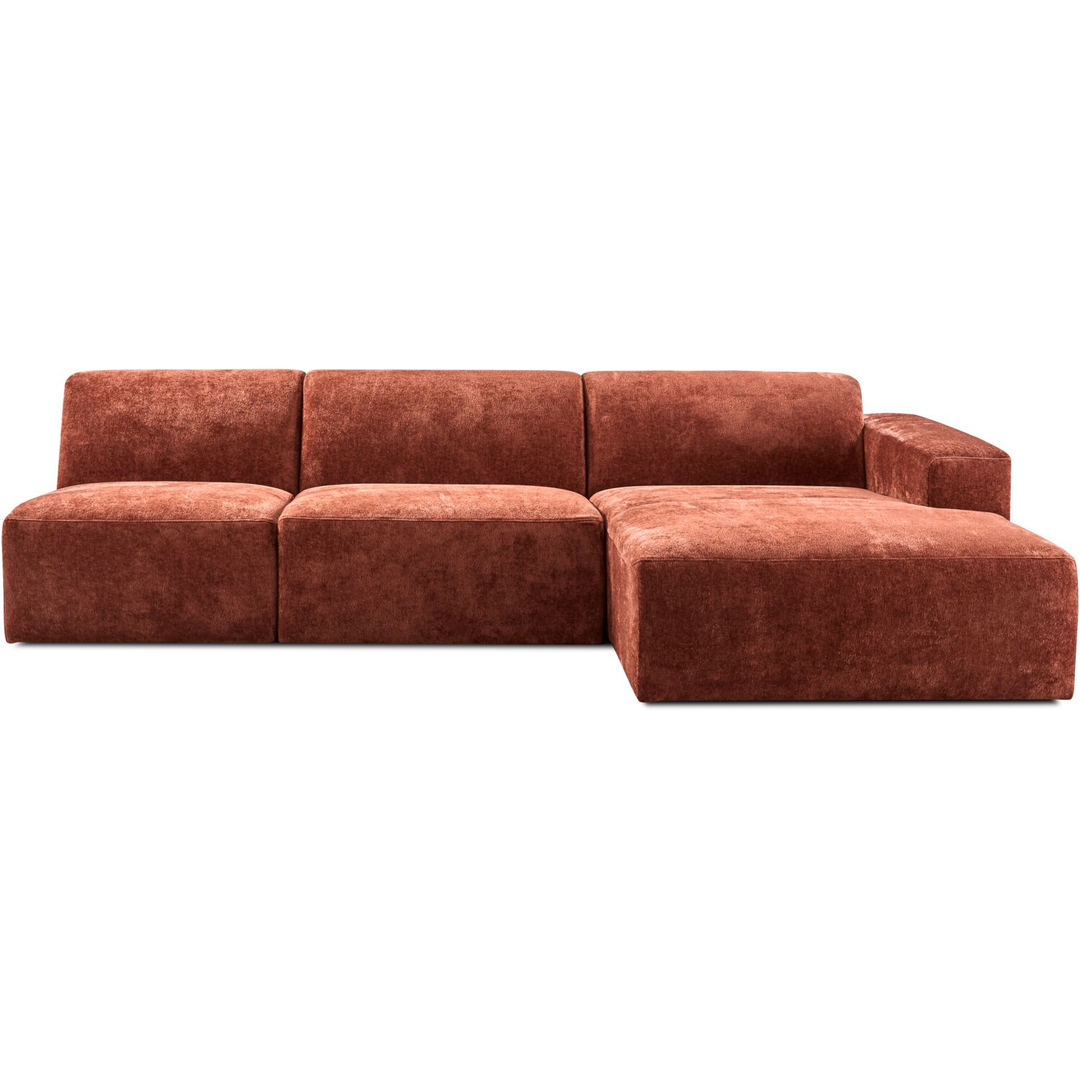 Hoekbank Romont met longchair rechts terra basic comfort 