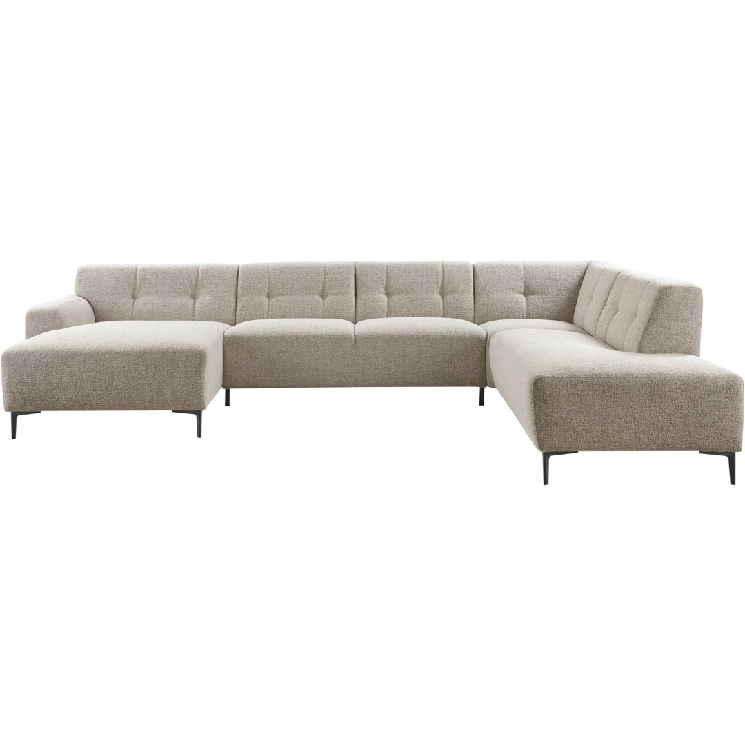 Hoekbank rechts Tordera lichtgrijs premium comfort