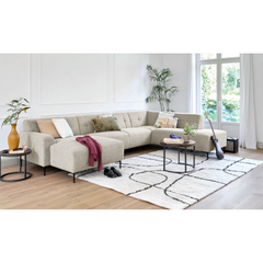 Hoekbank rechts Tordera lichtgrijs premium comfort