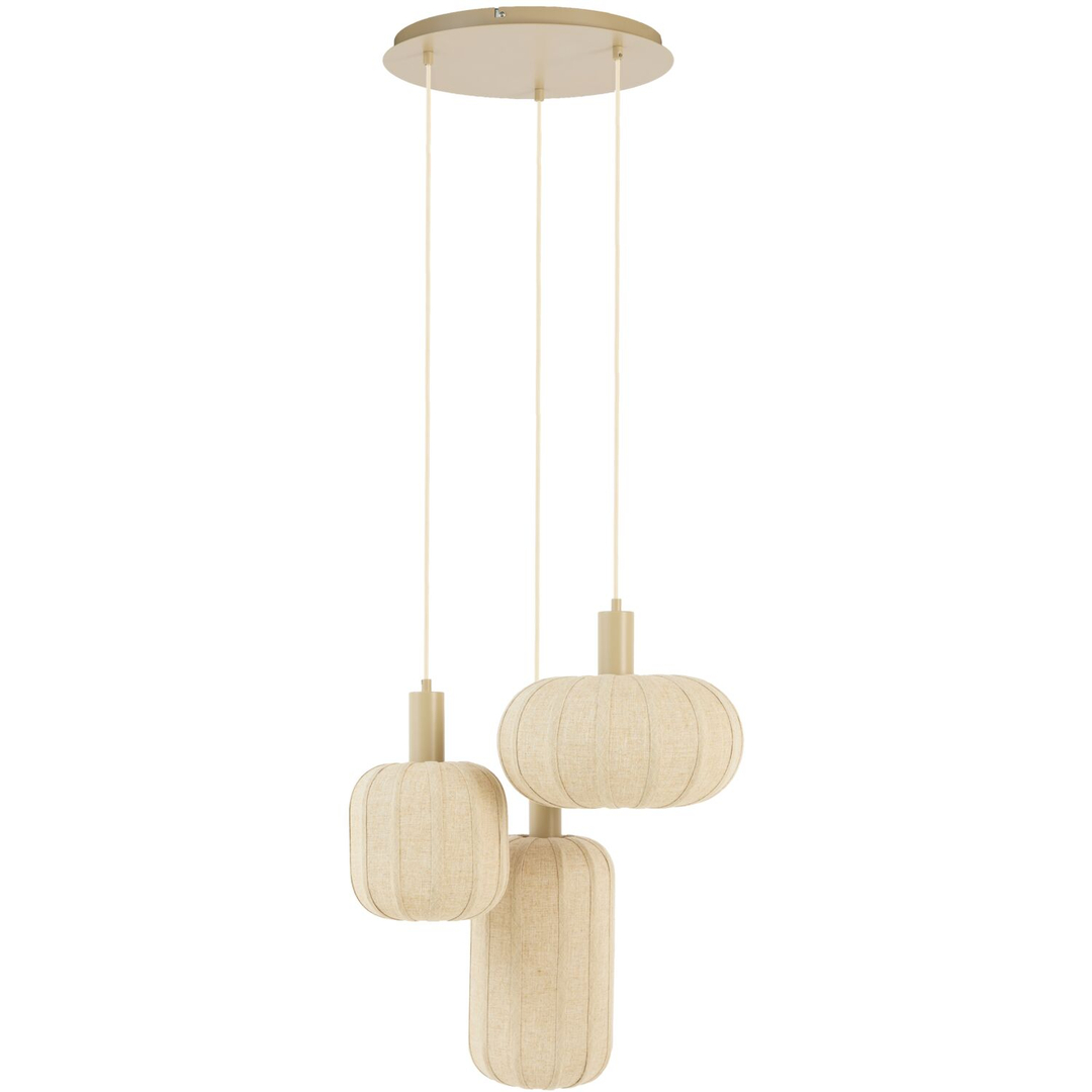 Hanglamp Falkirk 5-lichts beige