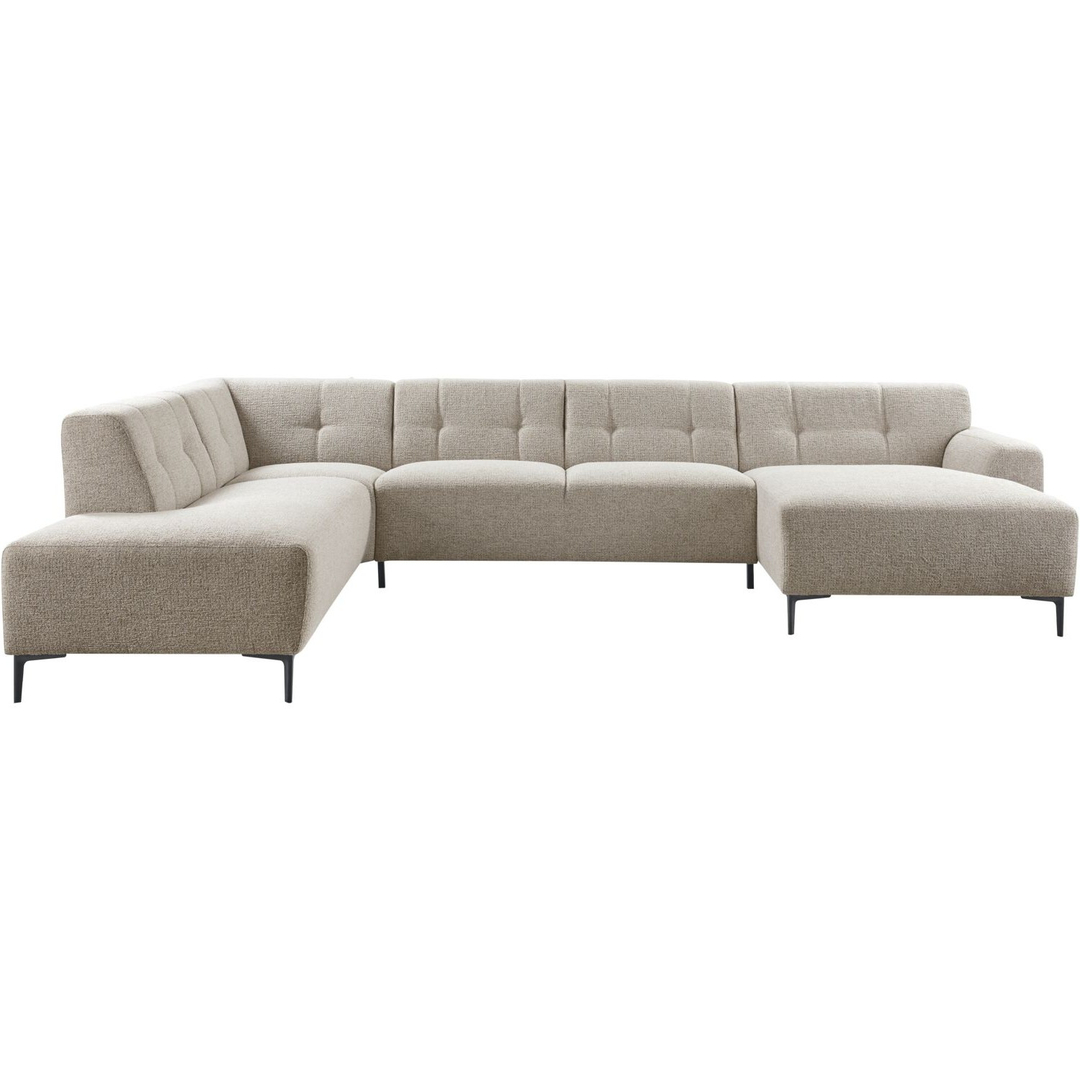 Hoekbank links Tordera lichtgrijs premium comfort