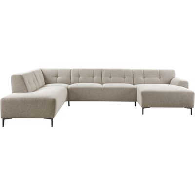 Hoekbank links Tordera lichtgrijs premium comfort