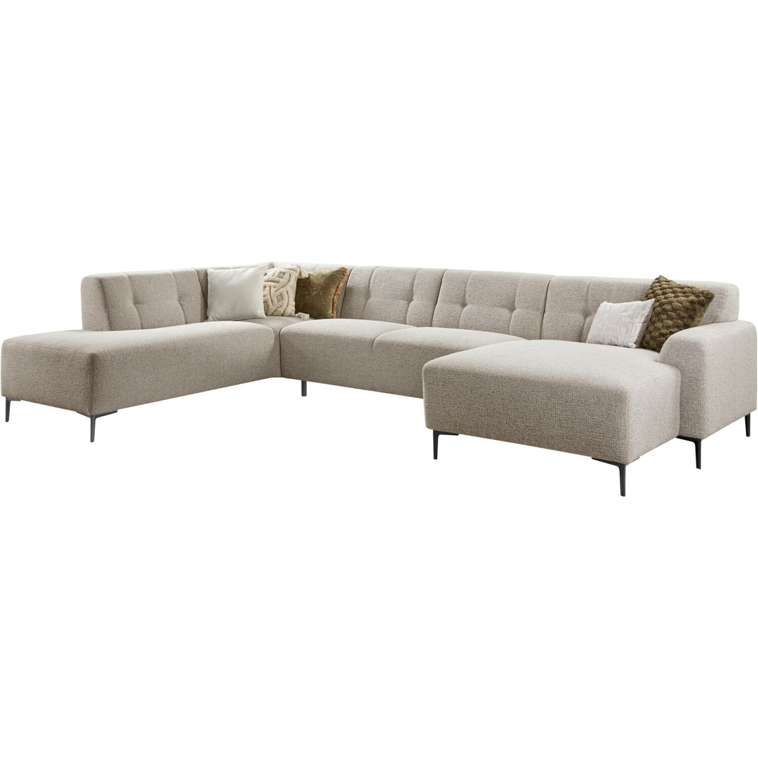 Hoekbank links Tordera lichtgrijs basic comfort