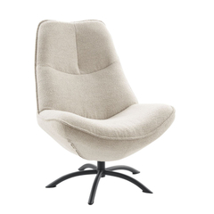 TANDA Draaifauteuil stof alpine 01-naturel