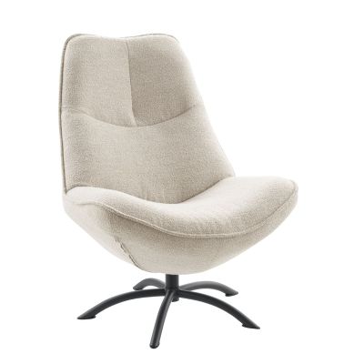 TANDA Draaifauteuil stof alpine 01-naturel