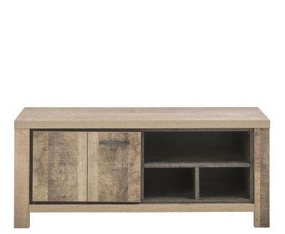 MAZEDO TV-meubel 1dr,3ov sand/metal kleurMazedo