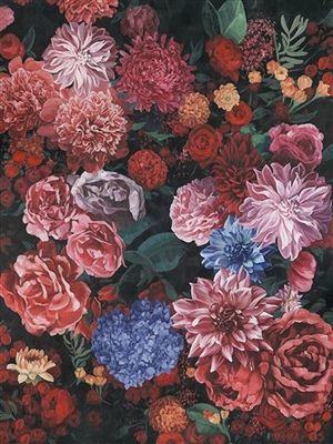 Wanddecoratie Canvas bloemen