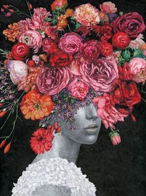 Schilderij canvas Flower girl